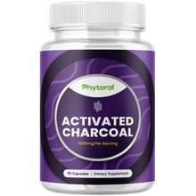 Load image into Gallery viewer, Activated Charcoal 1200mg per serving - 90 Capsules - Phytoral Vitamin Gummies