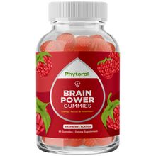 Load image into Gallery viewer, Brain Power Gummies 1000mcg per serving - 90 Gummies - Phytoral Vitamin Gummies