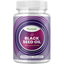 Load image into Gallery viewer, Black Seed Oil 1000mg per serving - 60 Capsules - Phytoral Vitamin Gummies