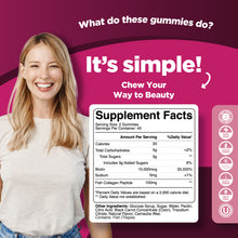 Load image into Gallery viewer, Collagen+ Biotin Gummies - 90 Gummies - Phytoral Vitamin Gummies