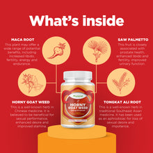 Load image into Gallery viewer, Horny Goat Weed - 60 Capsules - Phytoral Vitamin Gummies