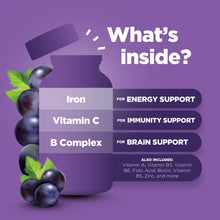 Load image into Gallery viewer, Iron Gummies - 60 Gummies - Phytoral Vitamin Gummies