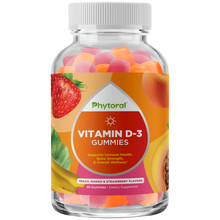 Load image into Gallery viewer, Vitamin D-3 Gummies 2000IU per serving - 60 Gummies - Phytoral Vitamin Gummies