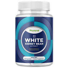Load image into Gallery viewer, White Kidney Bean Extract 1200mg per serving - 60 Capsules - Phytoral Vitamin Gummies