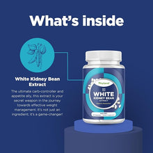 Load image into Gallery viewer, White Kidney Bean Extract 1200mg per serving - 60 Capsules - Phytoral Vitamin Gummies
