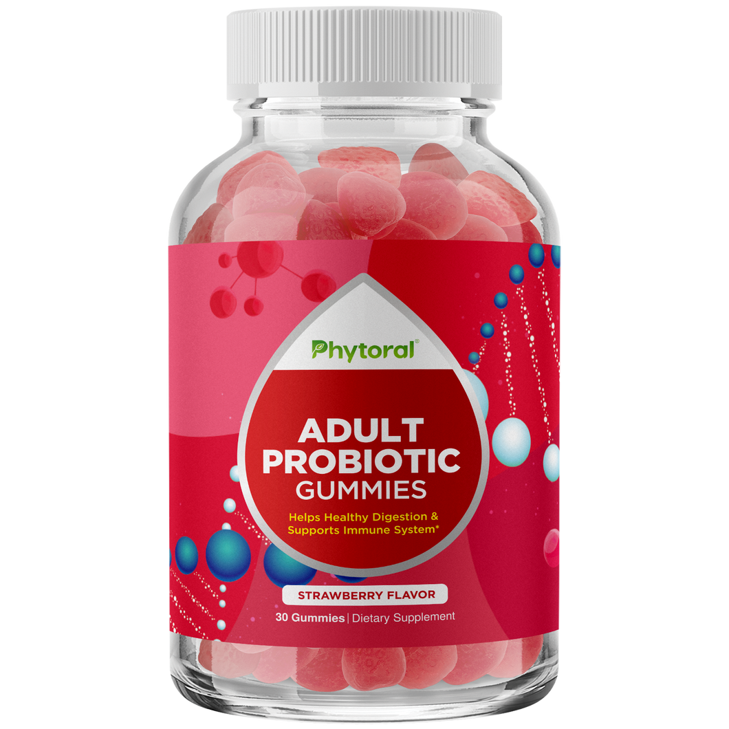 Adult Probiotic Gummies - 30 Gummies - Phytoral Vitamin Gummies