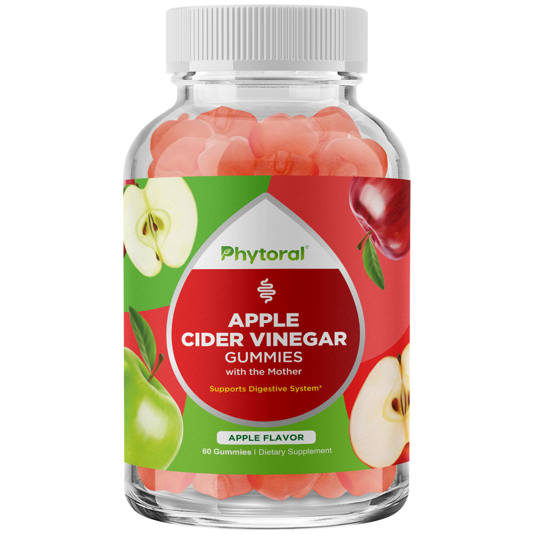 Apple Cider Vinegar Gummies - 60 Gummies - Phytoral Vitamin Gummies