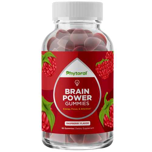 Brain Power Gummies 1500mcg per serving - 90 Gummies - Phytoral Vitamin Gummies