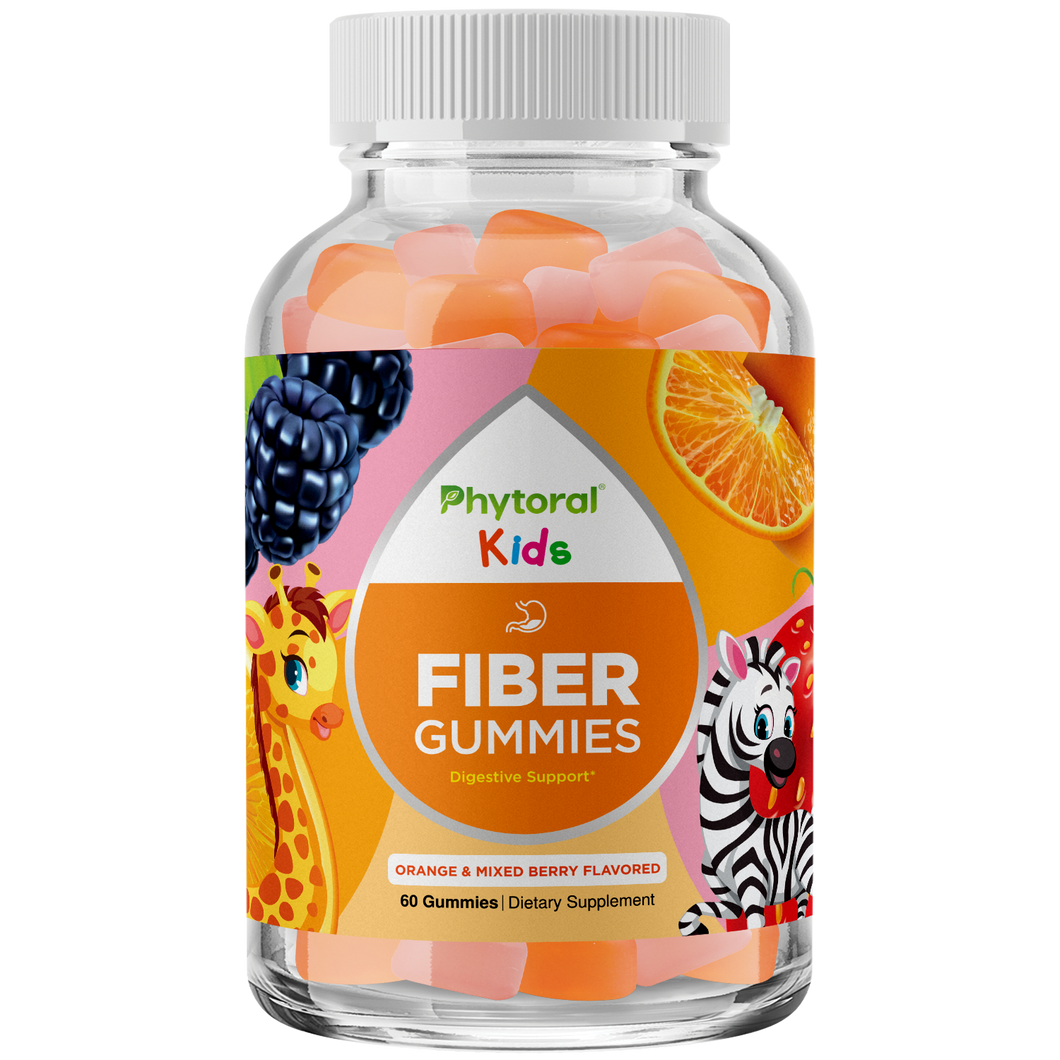 Kids Fiber Gummies - 60 Gummies - Phytoral Vitamin Gummies