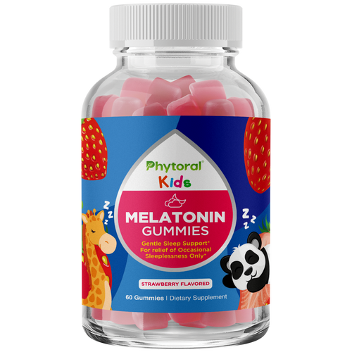 Kids Melatonin Gummies - 60 Gummies - Phytoral Vitamin Gummies