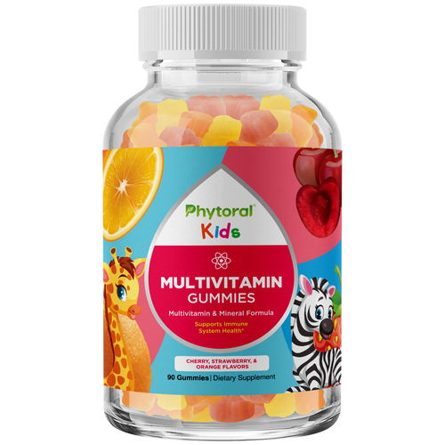 Kids Multivitamin Gummies - 90 Gummies - Phytoral Vitamin Gummies