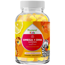 Load image into Gallery viewer, Kids Omega + DHA Gummies - 60 Gummies - Phytoral Vitamin Gummies
