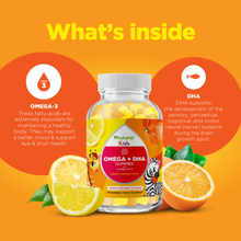 Load image into Gallery viewer, Kids Omega + DHA Gummies - 60 Gummies - Phytoral Vitamin Gummies
