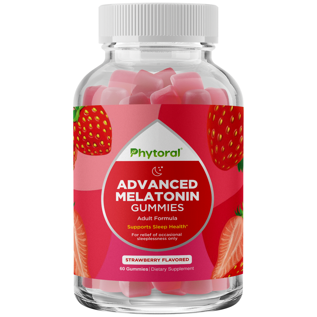 Advanced Melatonin Gummies - 60 Gummies - Phytoral Vitamin Gummies