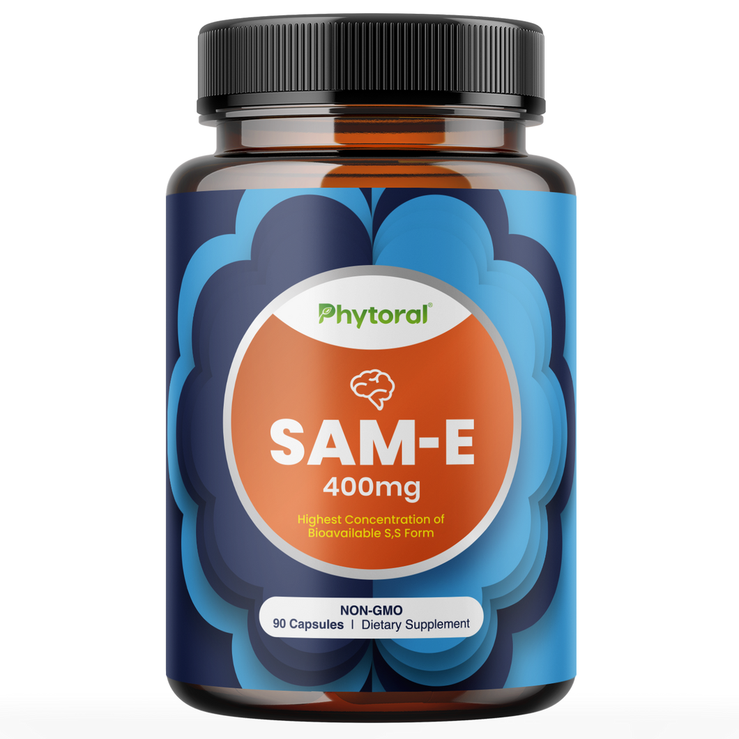 SAM-E 400mg per serving - 90 Capsules - Phytoral Vitamin Gummies