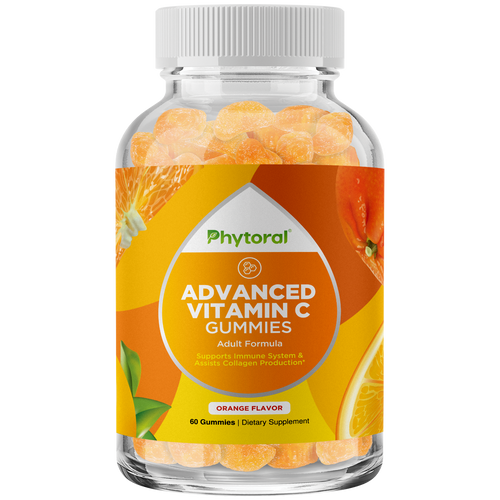 Advanced Vitamin C Gummies - 60 Gummies - Phytoral Vitamin Gummies