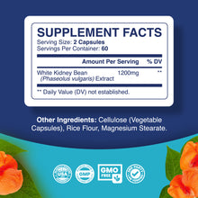 Load image into Gallery viewer, White Kidney Bean Extract - 120 Capsules - Phytoral Vitamin Gummies
