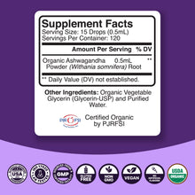 Load image into Gallery viewer, Organic Ashwagandha - 60ml - Phytoral Vitamin Gummies
